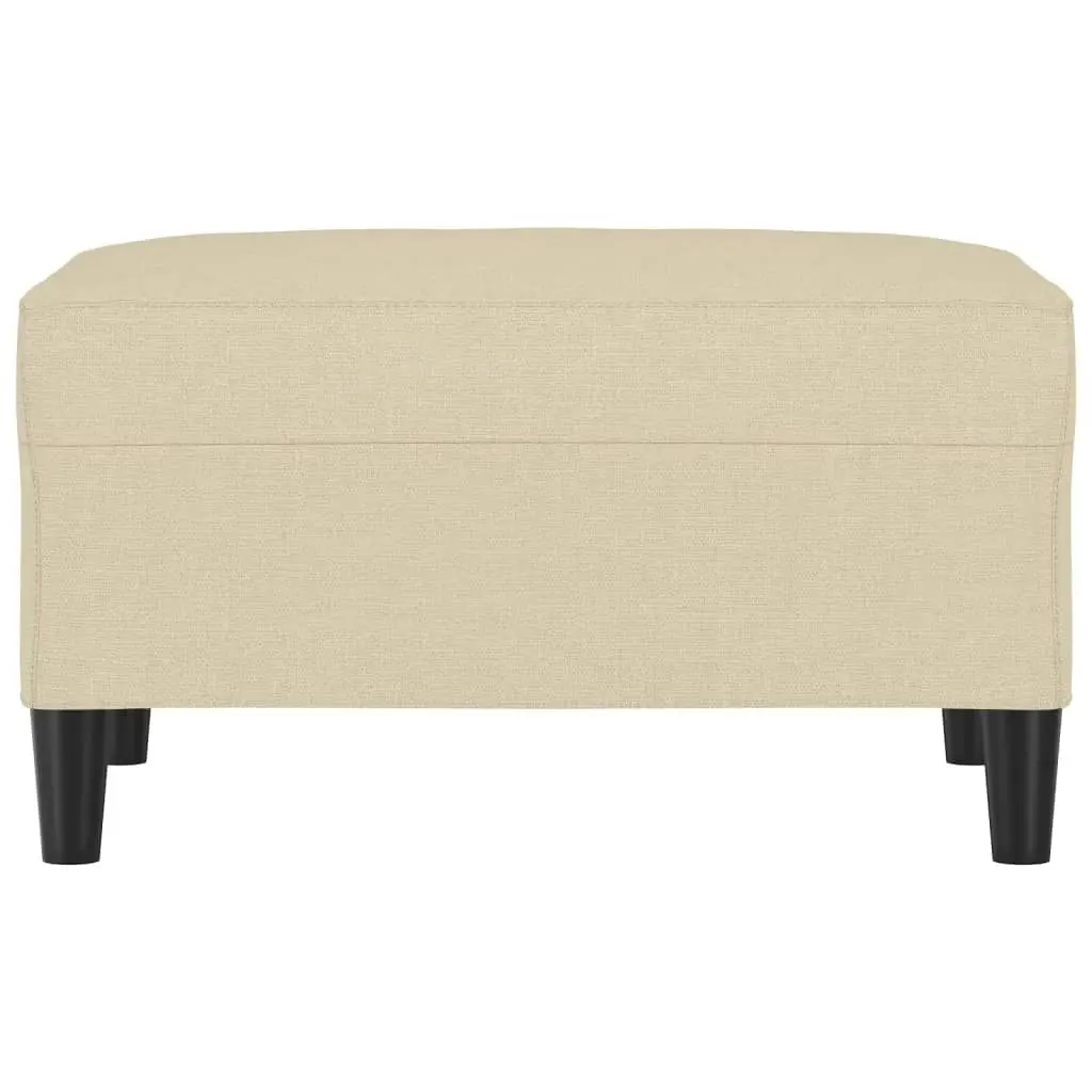 Footstool Cream 70x55x41 cm Fabric 349305