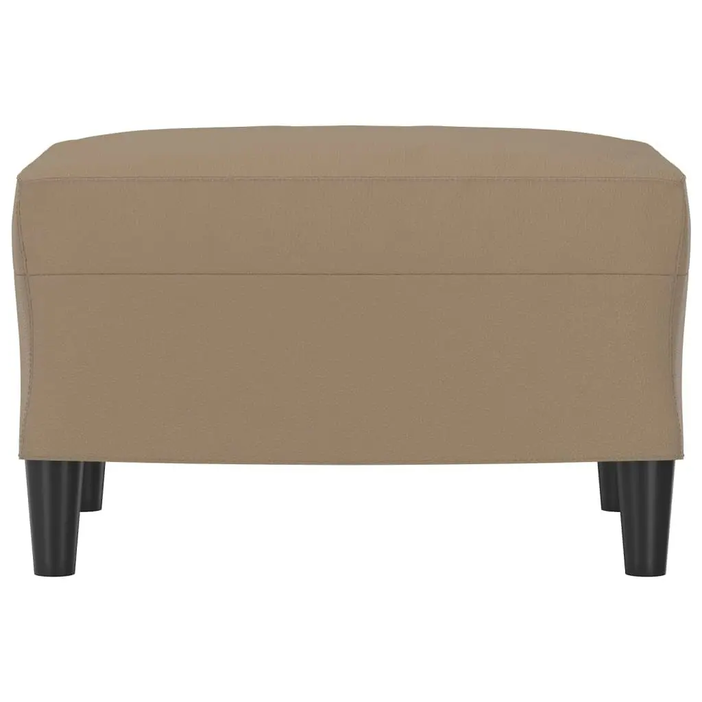 Footstool Cappuccino 60x50x41 cm Faux Leather 349292