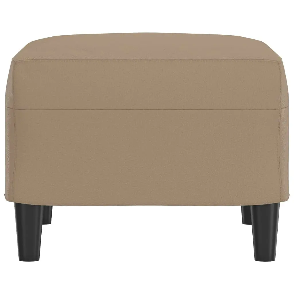 Footstool Cappuccino 60x50x41 cm Faux Leather 349292