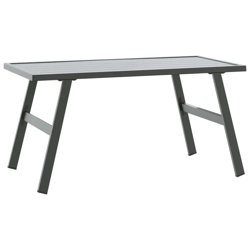 Garden Coffee Table Black 90x45x35 cm Powder-coated Steel 4008106