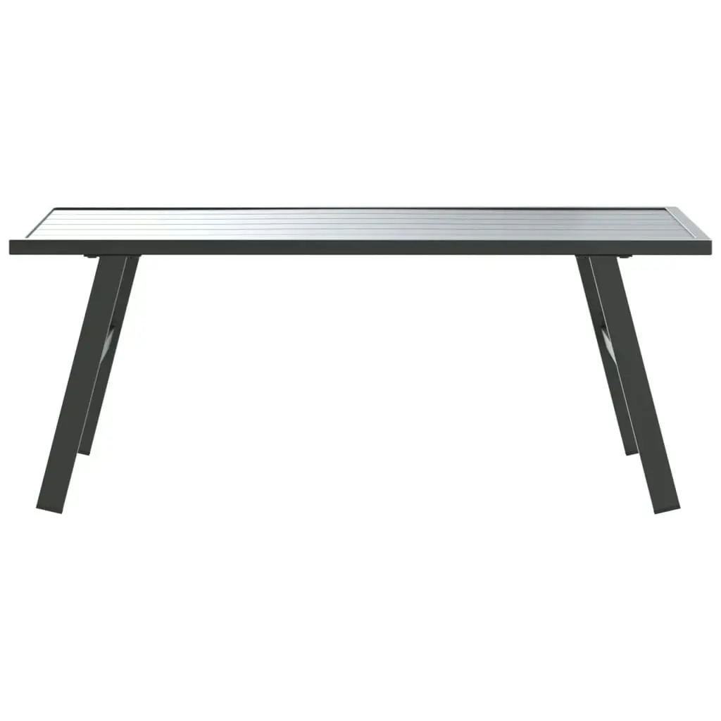 Garden Coffee Table Black 90x45x35 cm Powder-coated Steel 4008106