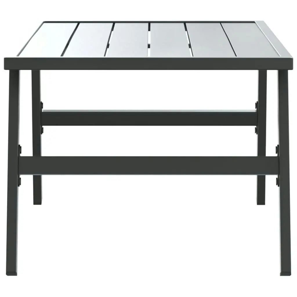 Garden Coffee Table Black 90x45x35 cm Powder-coated Steel 4008106