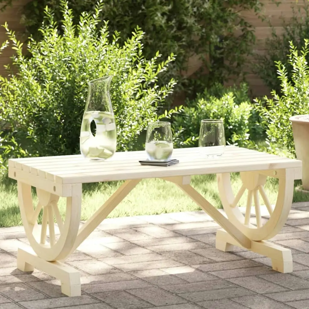 Garden Coffee Table 90x50x40 cm Solid Wood Fir 365107