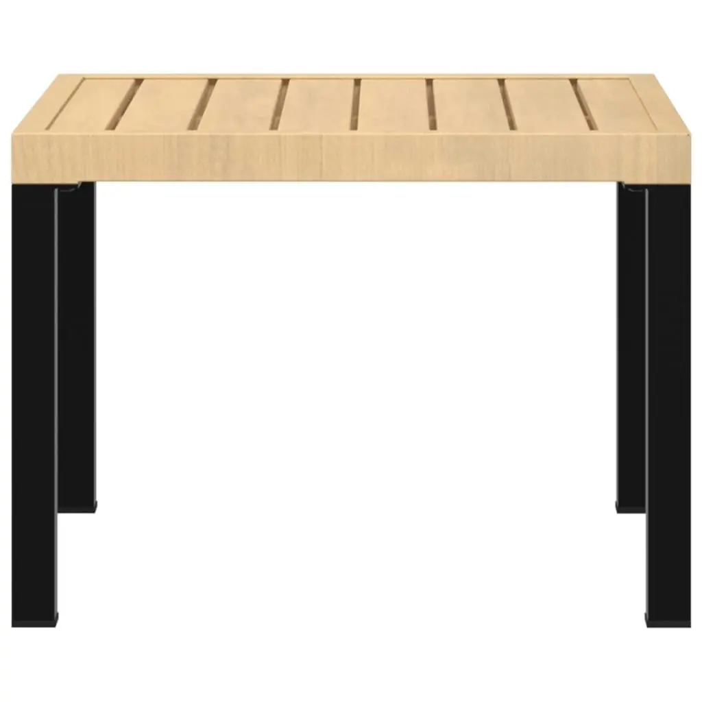 Garden Coffee Table Black 55x55x39.5 cm Powder-coated Steel 4008568