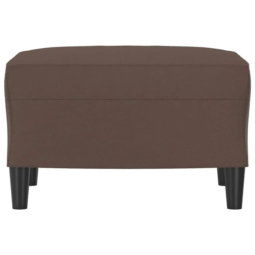 Footstool Brown 60x50x41 cm Faux Leather 349289