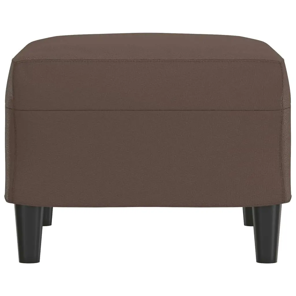 Footstool Brown 60x50x41 cm Faux Leather 349289