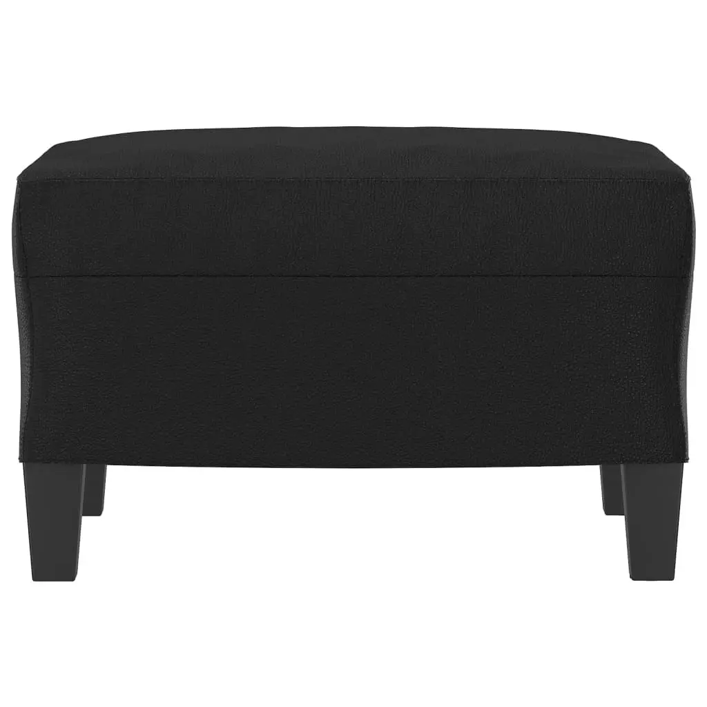 Footstool Black 60x50x41 cm Faux Leather 349335