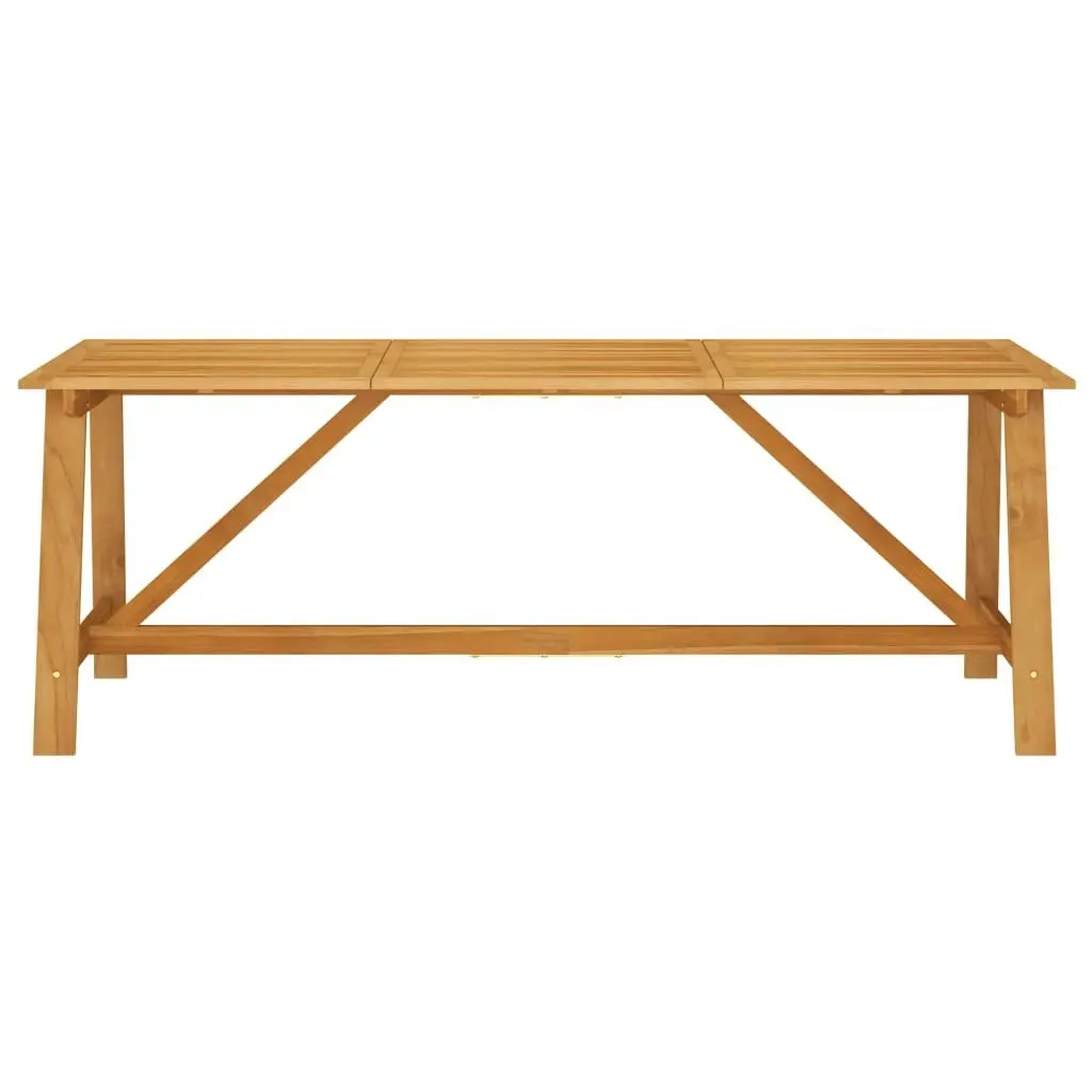 Garden Dining Table 206x100x74 cm Solid Acacia Wood 312407