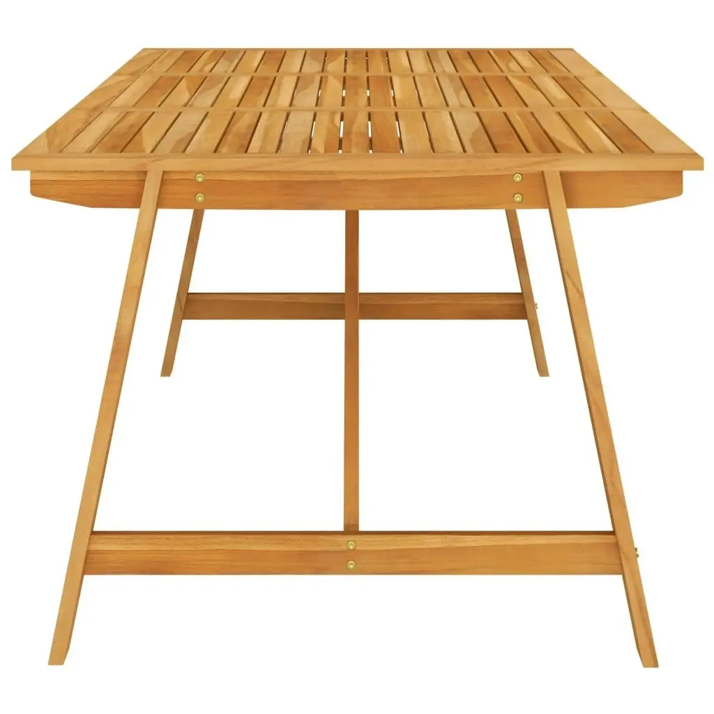 Garden Dining Table 206x100x74 cm Solid Acacia Wood 312407