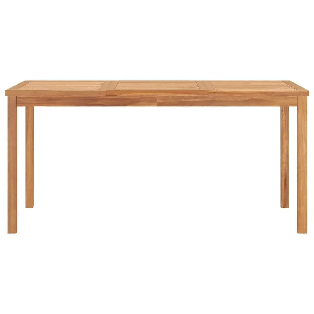 Garden Dining Table 160x80x77 cm Solid Teak Wood 315620