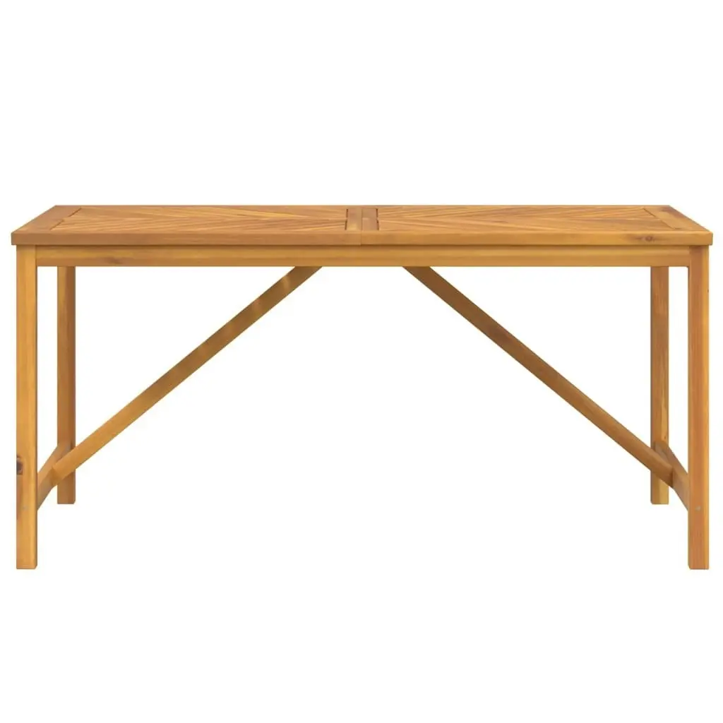 Garden Dining Table 150x90x74 cm Solid Wood Acacia 362241