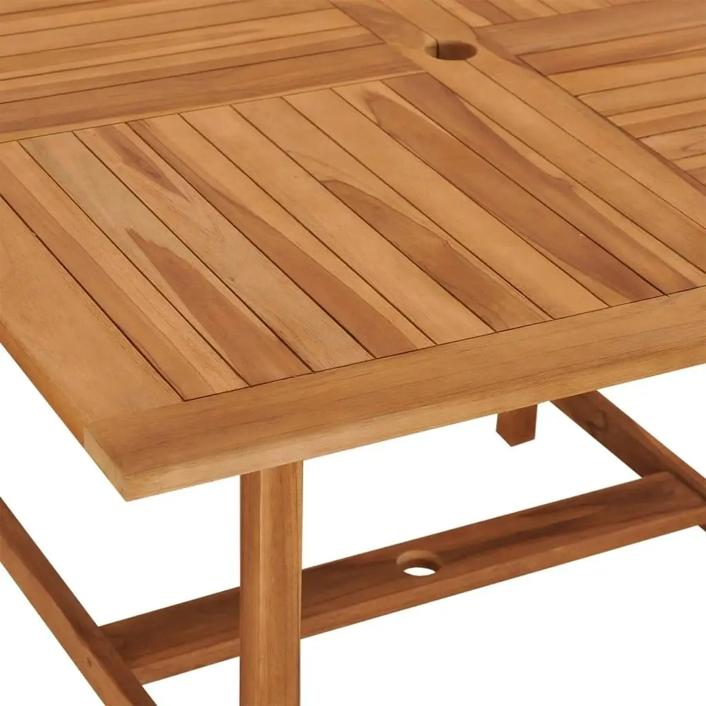 Garden Dining Table 110x110x75 cm Solid Wood Teak 318477