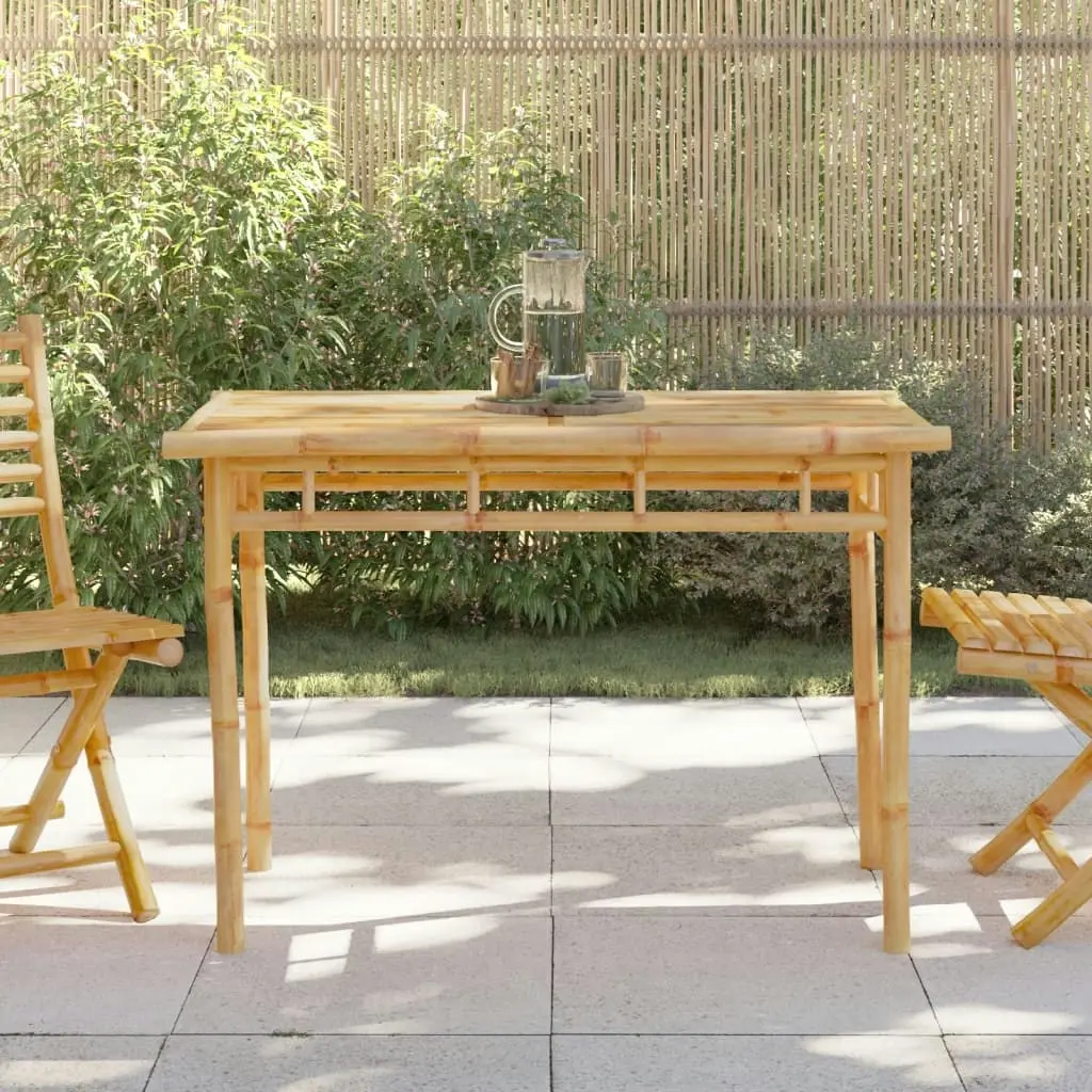 Garden Dining Table 110x55x75 cm Bamboo 368031