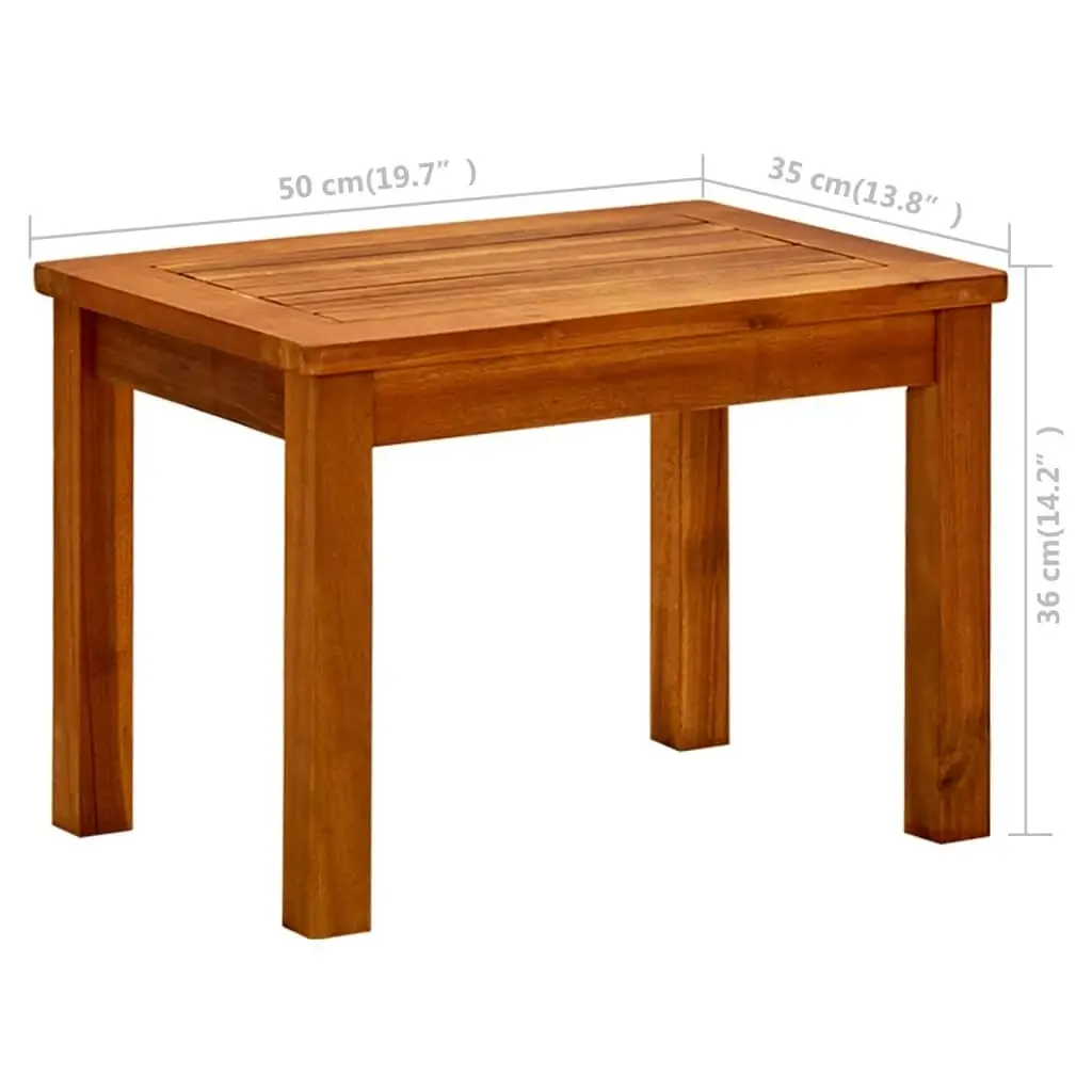 Garden Coffee Table 50x35x36 cm Solid Acacia Wood 316398