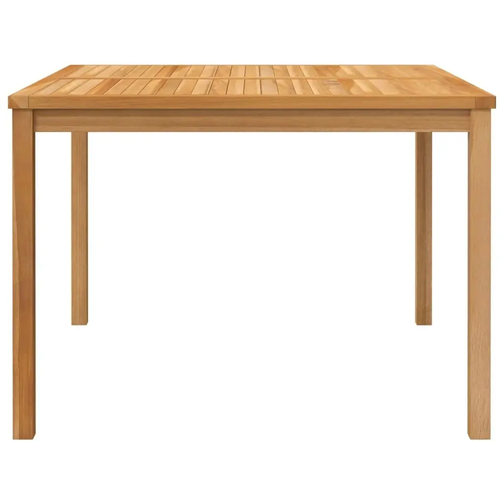 Garden Dining Table 110x110x77 cm Solid Teak Wood 316637