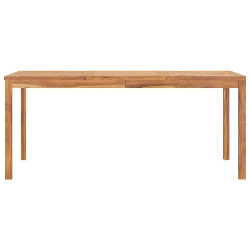 Garden Dining Table 180x90x77 cm Solid Teak Wood 315621