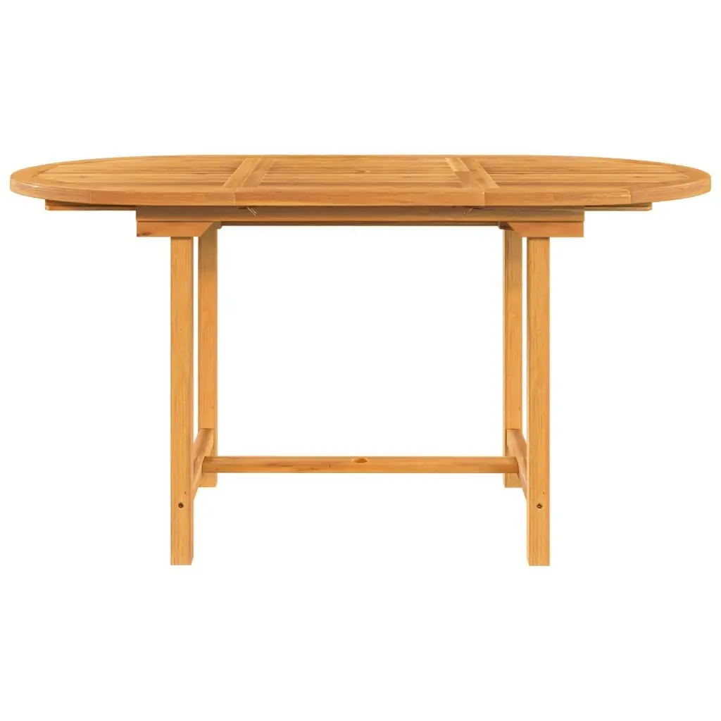 Extending Garden Table 110-160x80x75 cm Solid Wood Teak 363486