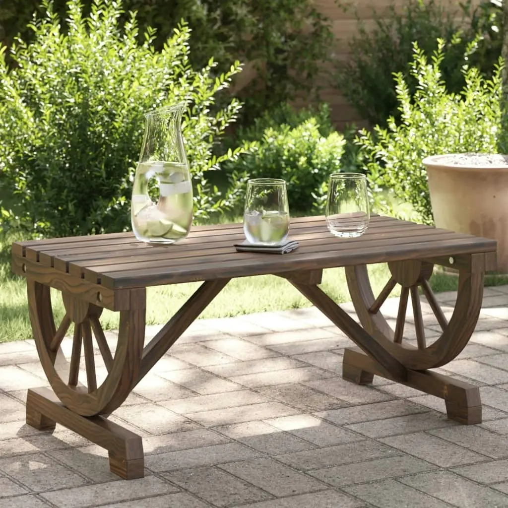 Garden Coffee Table 90x50x40 cm Solid Wood Fir 365108