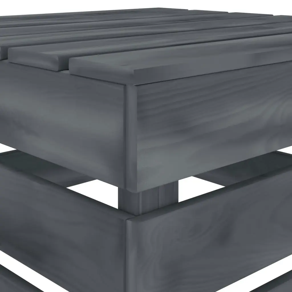 Garden Pallet Table Grey Wood 313586