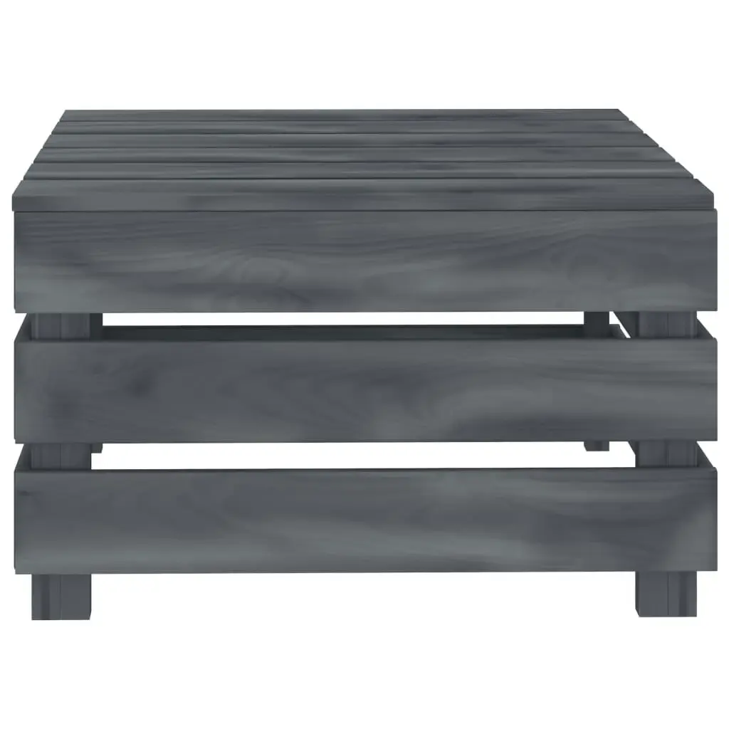 Garden Pallet Table Grey Wood 313586