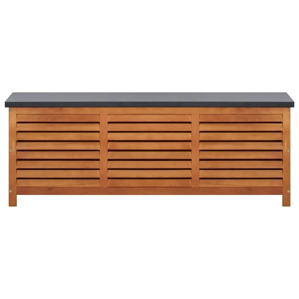 Garden Storage Box 150x50x55 cm Solid Eucalyptus Wood 47286