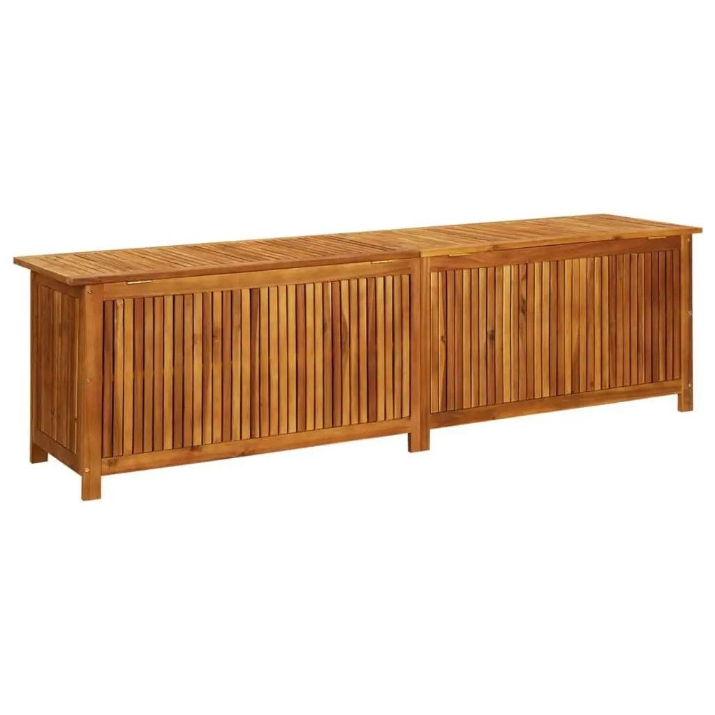 Garden Storage Box 200x50x58 cm Solid Wood Acacia 316500