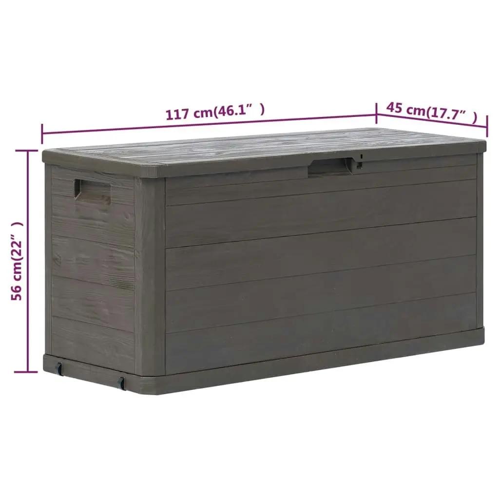 Garden Storage Box 280 L Brown 45687