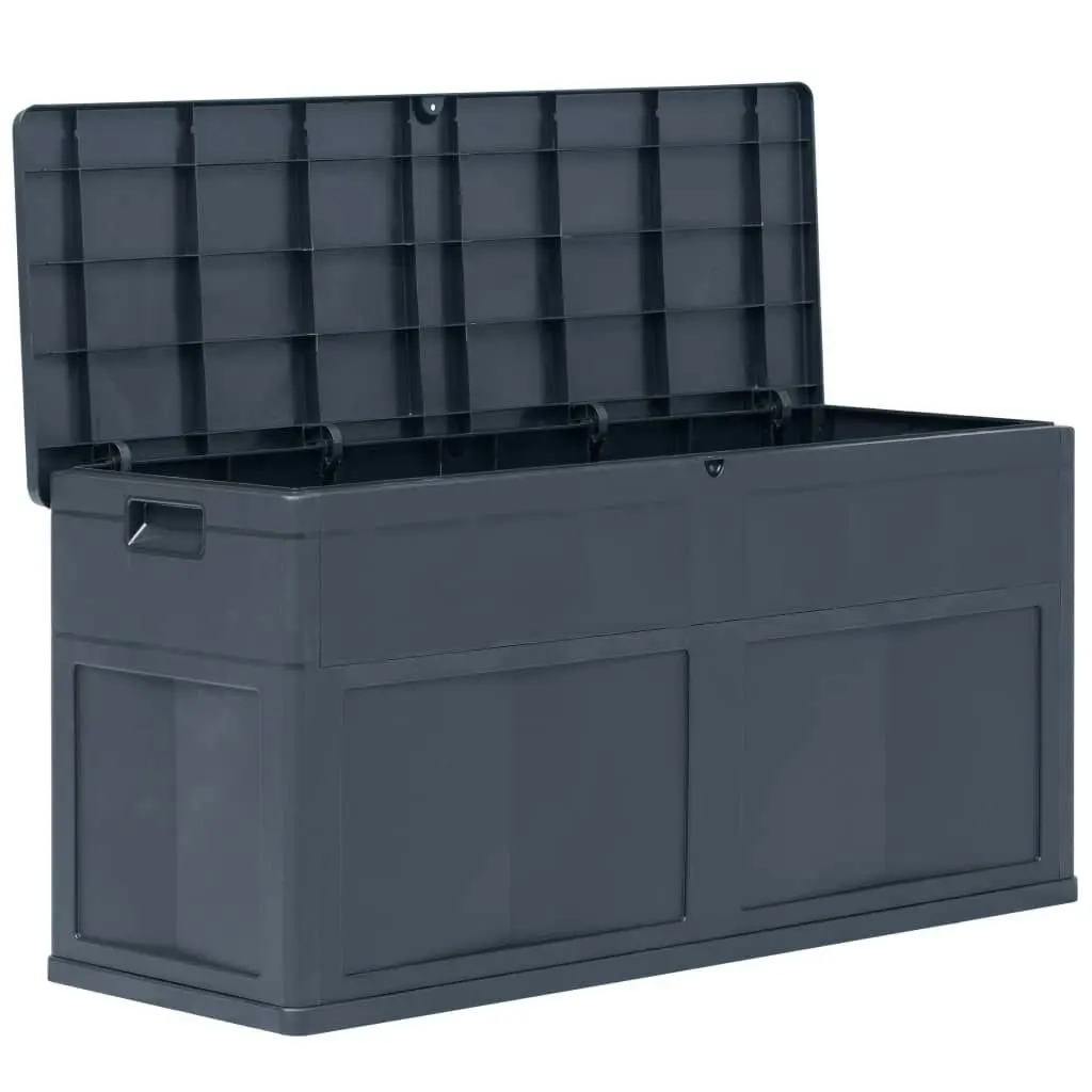 Garden Storage Box 320 L Black 45688