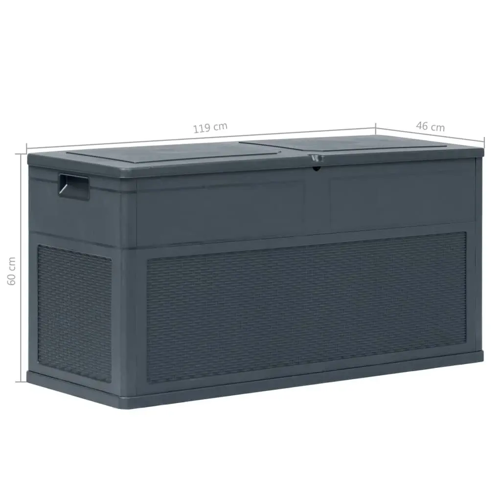 Garden Storage Box 320 L Anthracite 45690