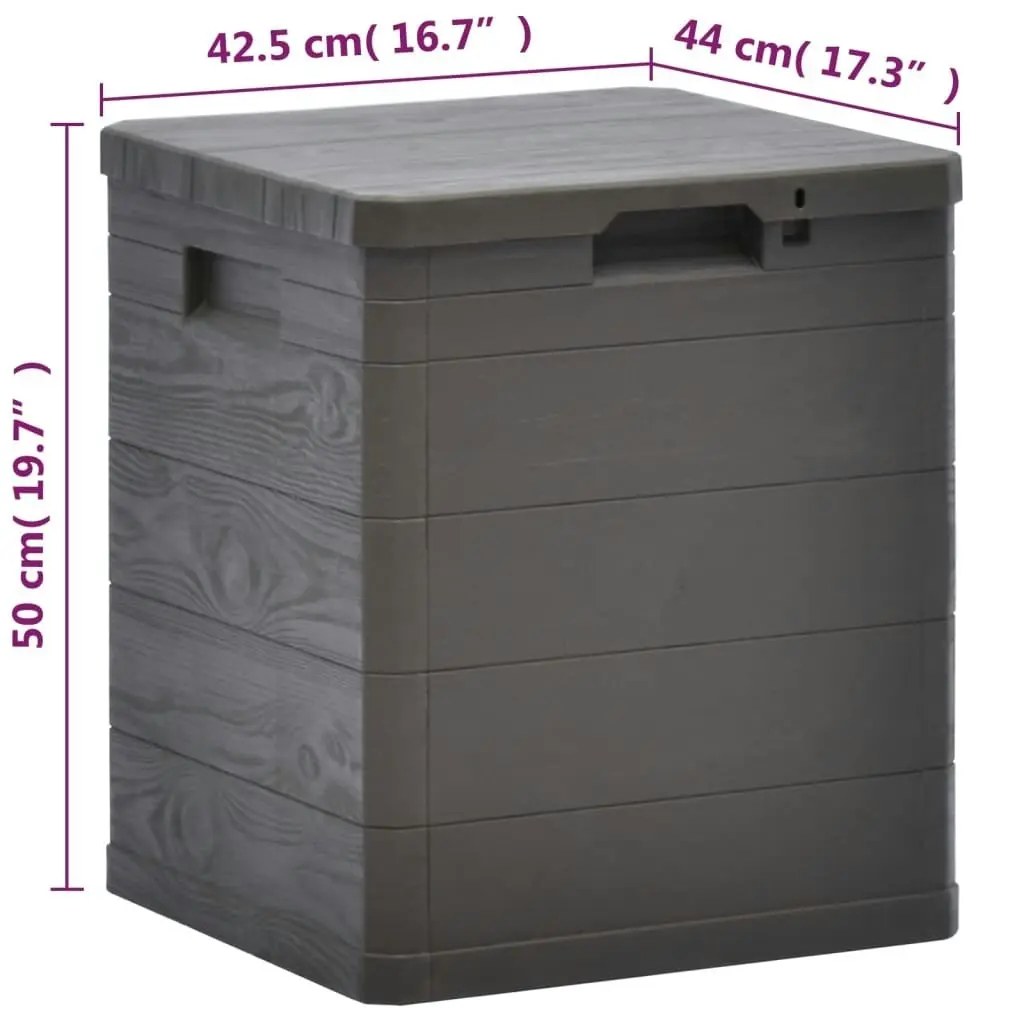 Garden Storage Box 90 L Brown 45685