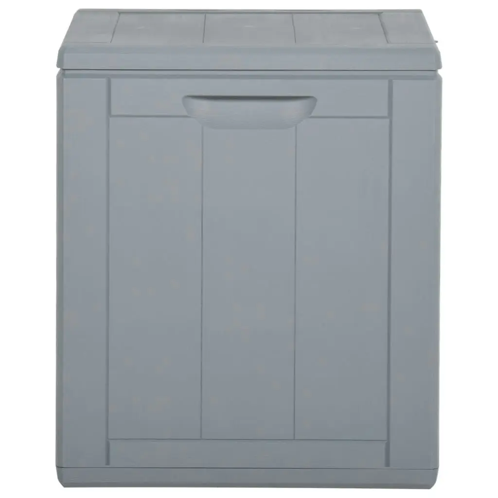 Garden Storage Box 90L Grey PP Rattan 151233