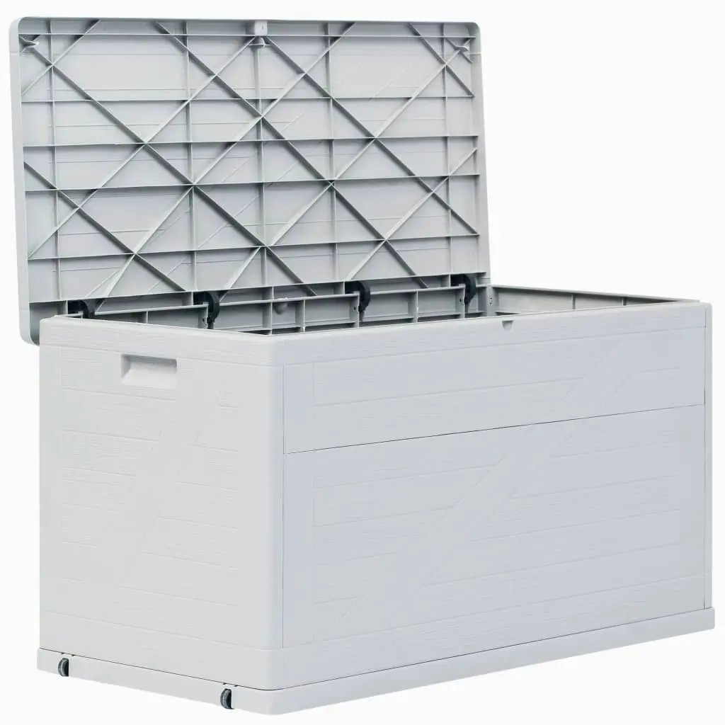 Garden Storage Box 420 L Light Grey 45691