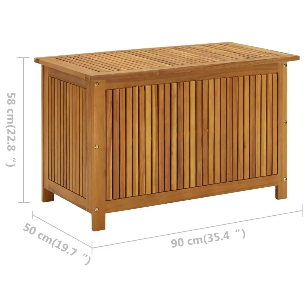 Garden Storage Box 90x50x58 cm Solid Acacia Wood 310282