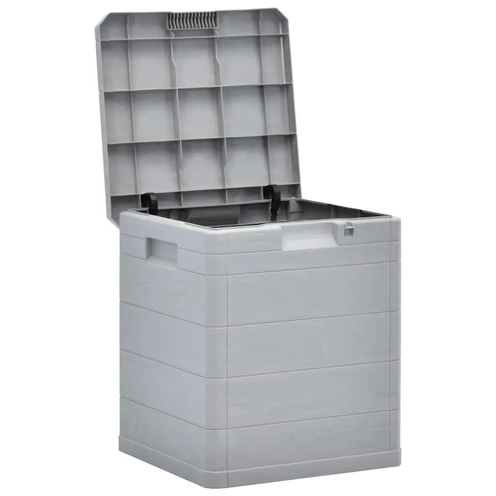 Garden Storage Box 90 L Light Grey 45683