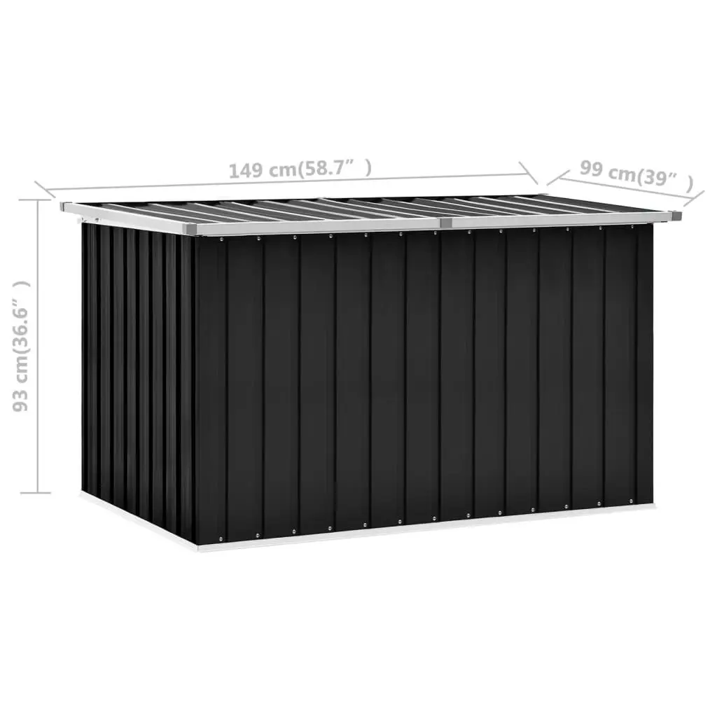 Garden Storage Box Anthracite 149x99x93 cm 46267