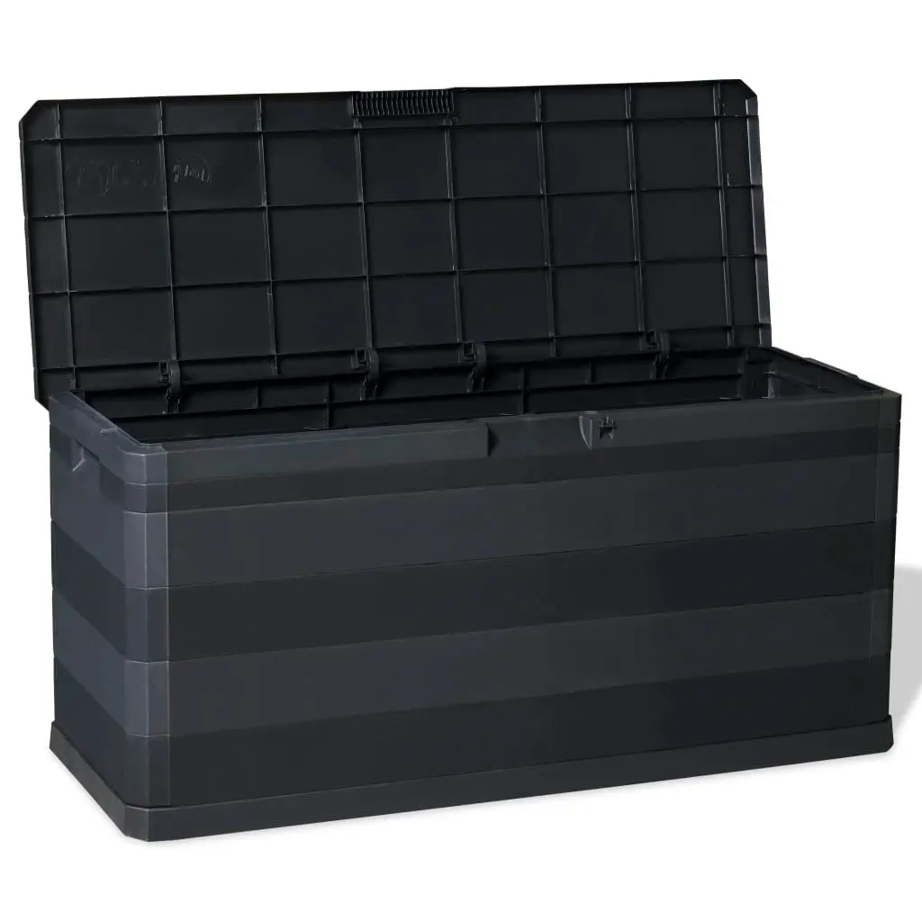 Garden Storage Box Black 117x45x56 cm 43708