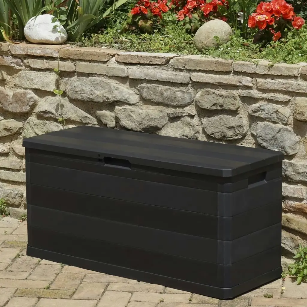 Garden Storage Box Black 117x45x56 cm 43708