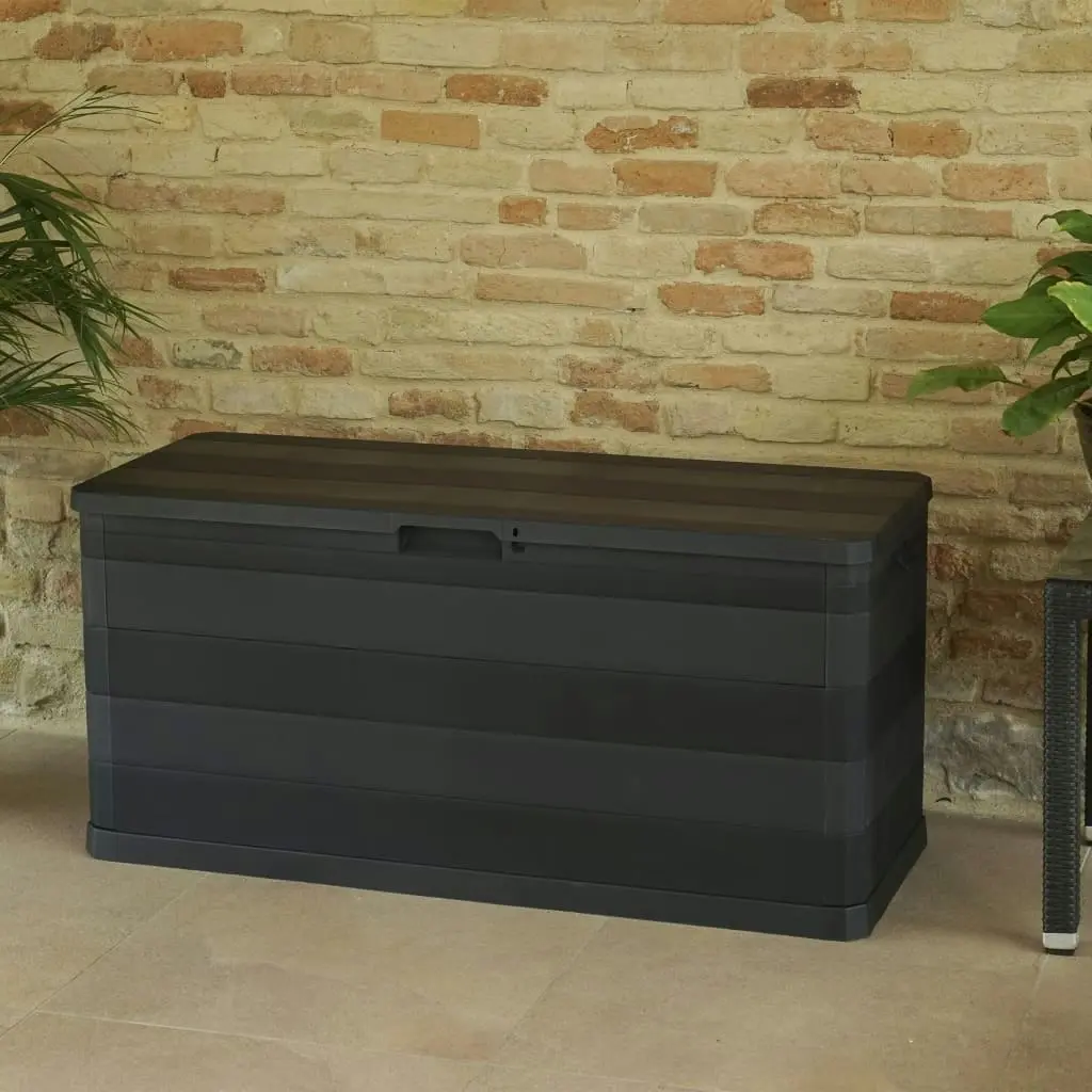 Garden Storage Box Black 117x45x56 cm 43708