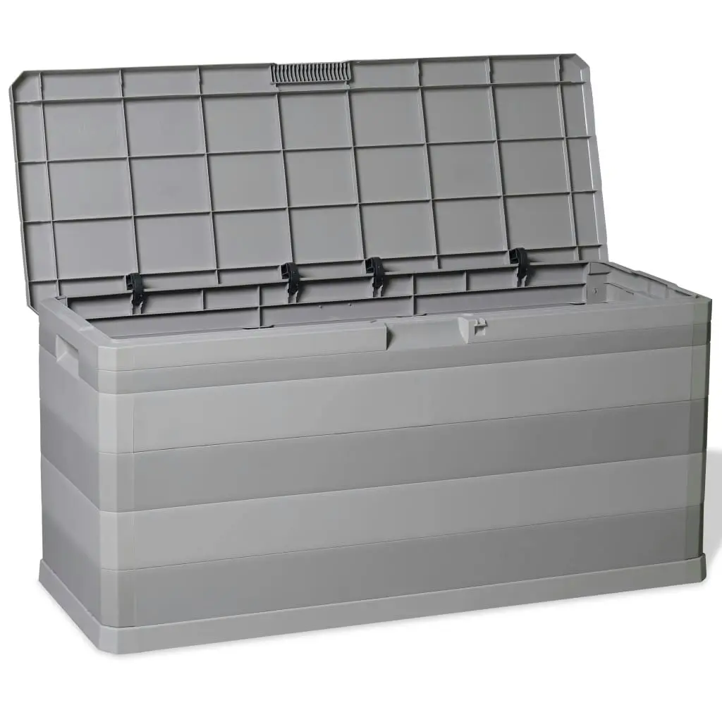 Garden Storage Box Grey 117x45x56 cm 43709