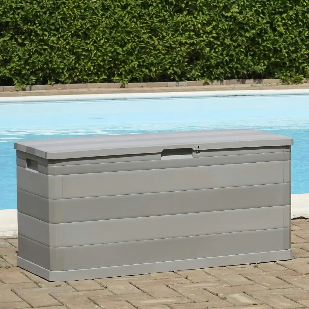 Garden Storage Box Grey 117x45x56 cm 43709