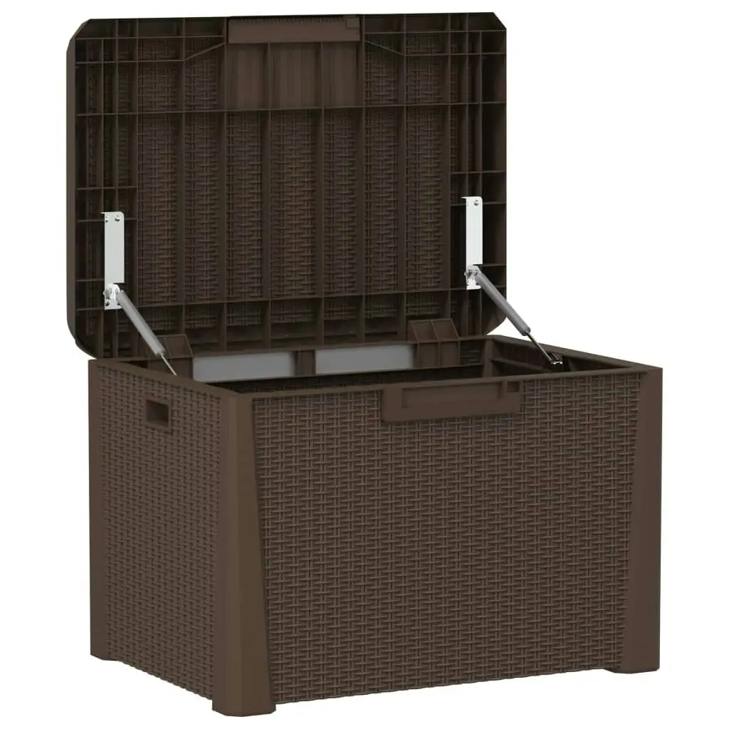 Garden Storage Box Brown 125 L PP 364210