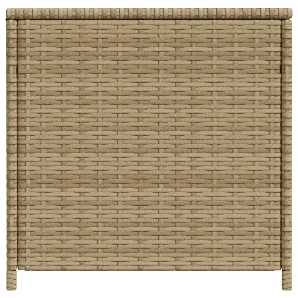 Garden Storage Box Mix Beige 469L Poly Rattan 365331