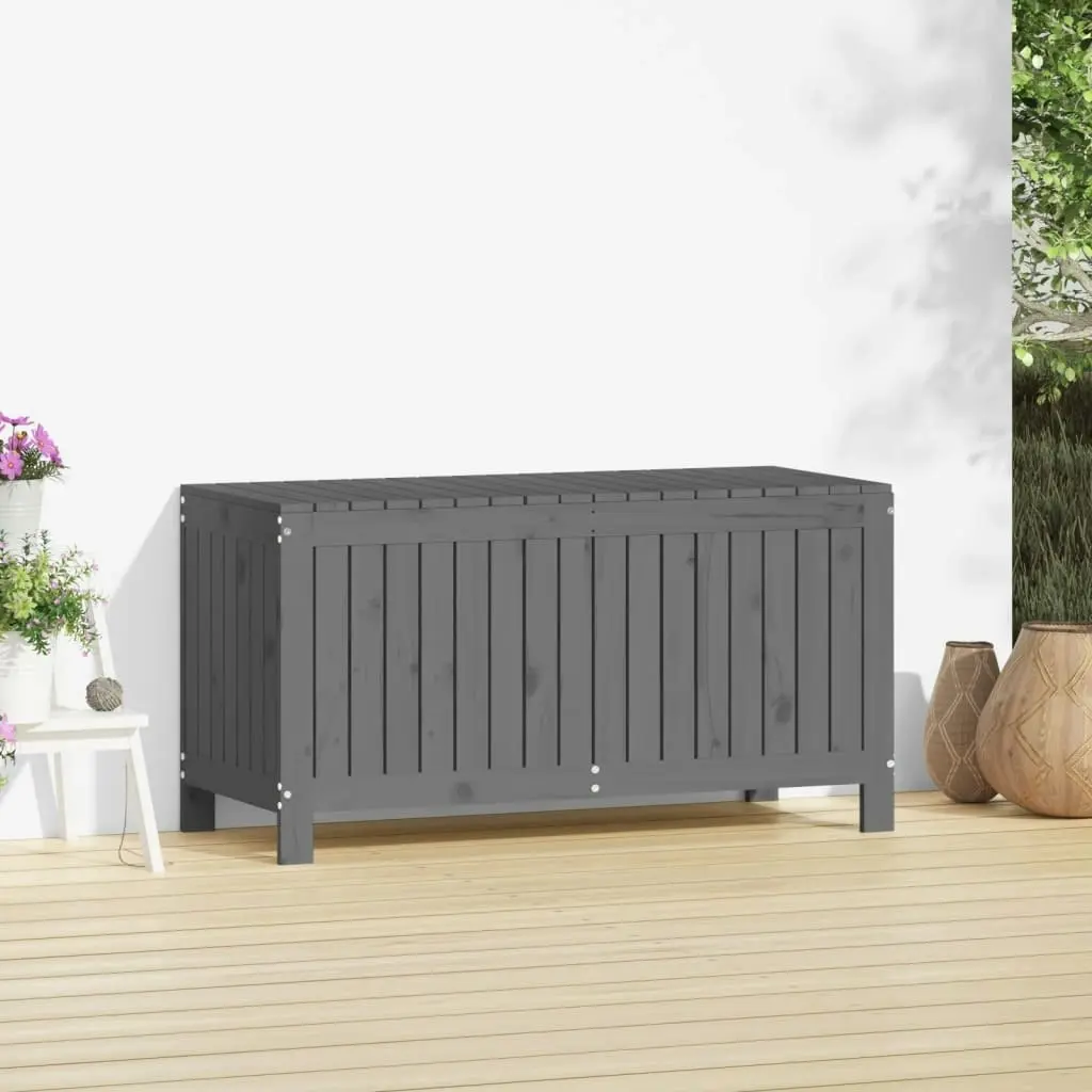 Garden Storage Box Grey 115x49x60 cm Solid Wood Pine 823838