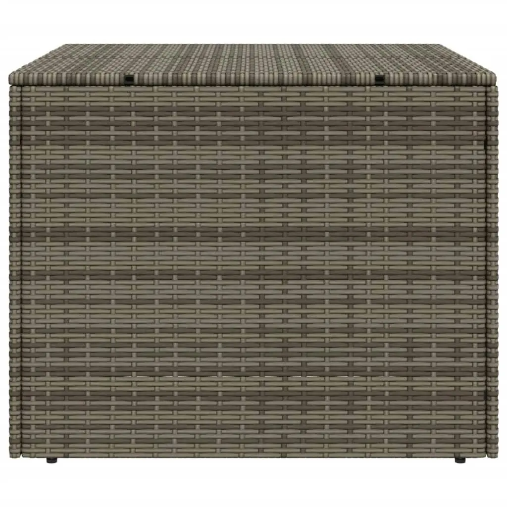 Garden Storage Box Grey 291L Poly Rattan 365338