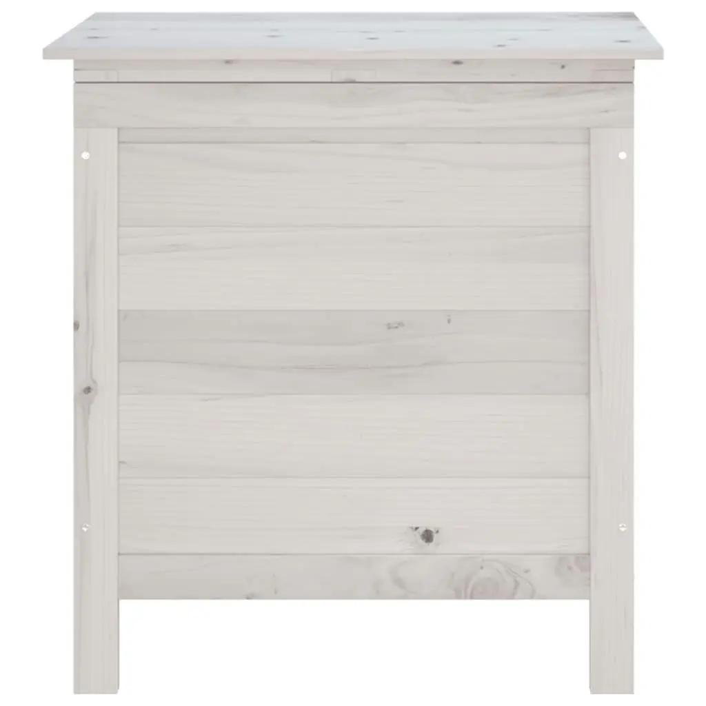 Garden Storage Box White 50x49x56.5 cm Solid Wood Fir 364749