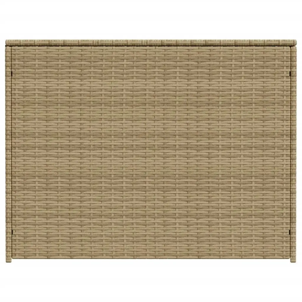 Garden Storage Box Mix Beige 984L Poly Rattan 365335