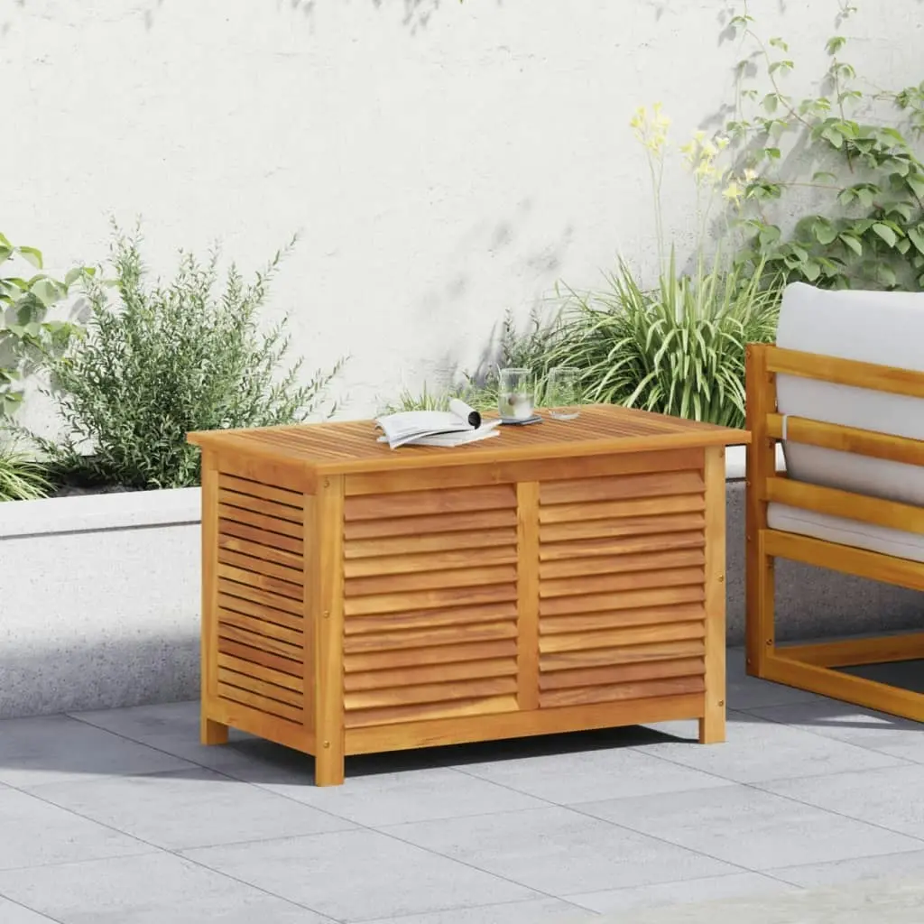 Garden Storage Box with Louver 90x50x56 cm Solid Wood Acacia 365840