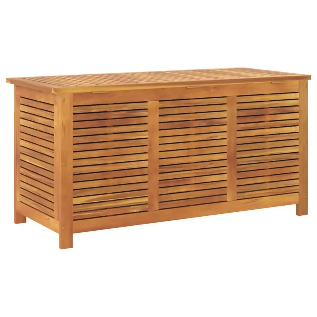 Garden Storage Box with Louver 113x50x56 cm Solid Wood Acacia 365841