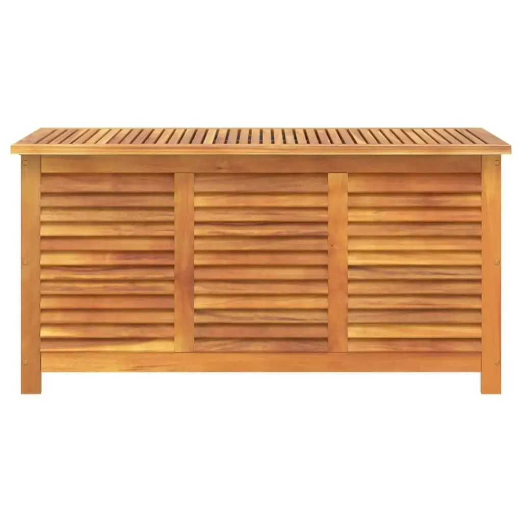 Garden Storage Box with Louver 113x50x56 cm Solid Wood Acacia 365841