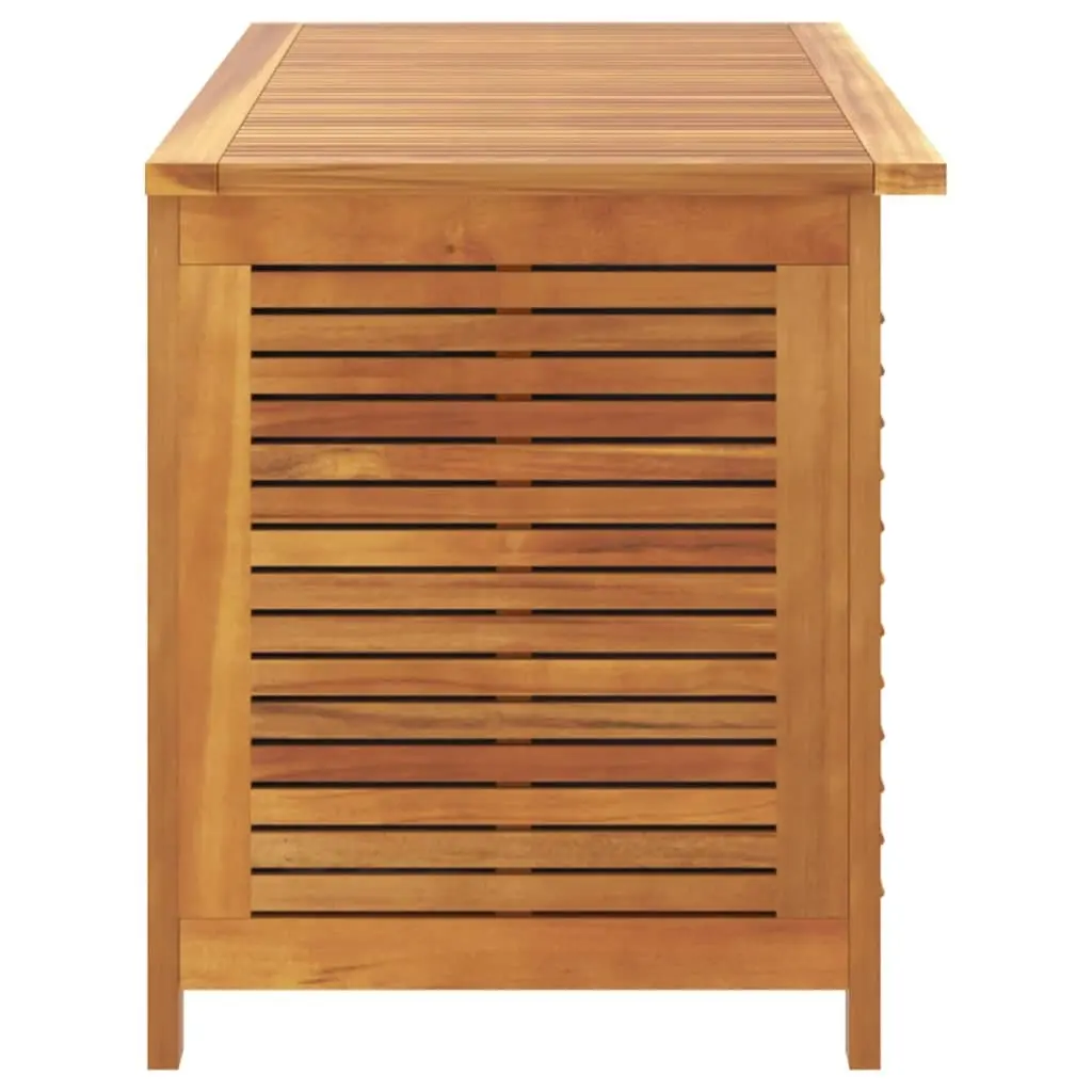 Garden Storage Box with Louver 113x50x56 cm Solid Wood Acacia 365841